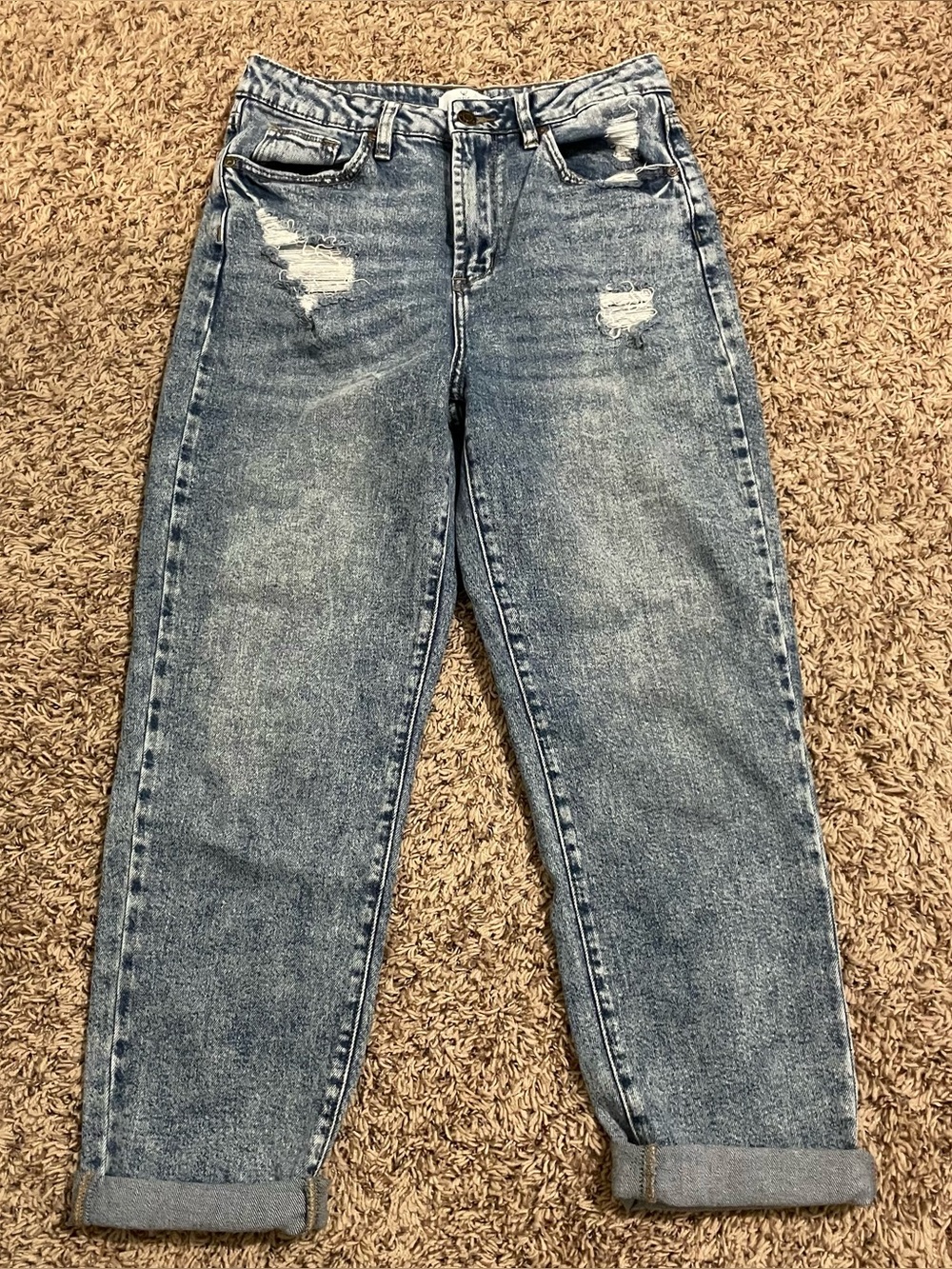 Windsor Denim Ripped Jean Capris